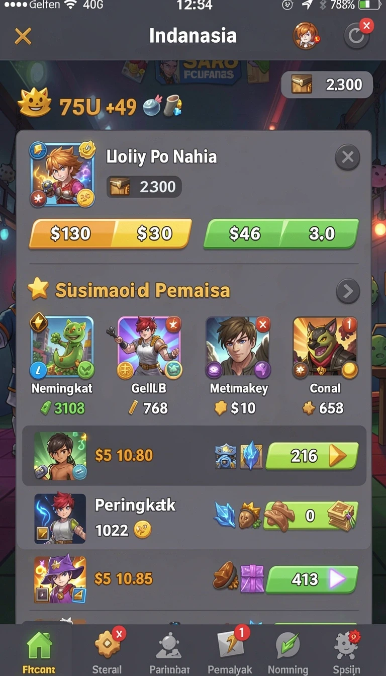 Halaman katalog dengan daftar aplikasi yang tersusun rapi.
