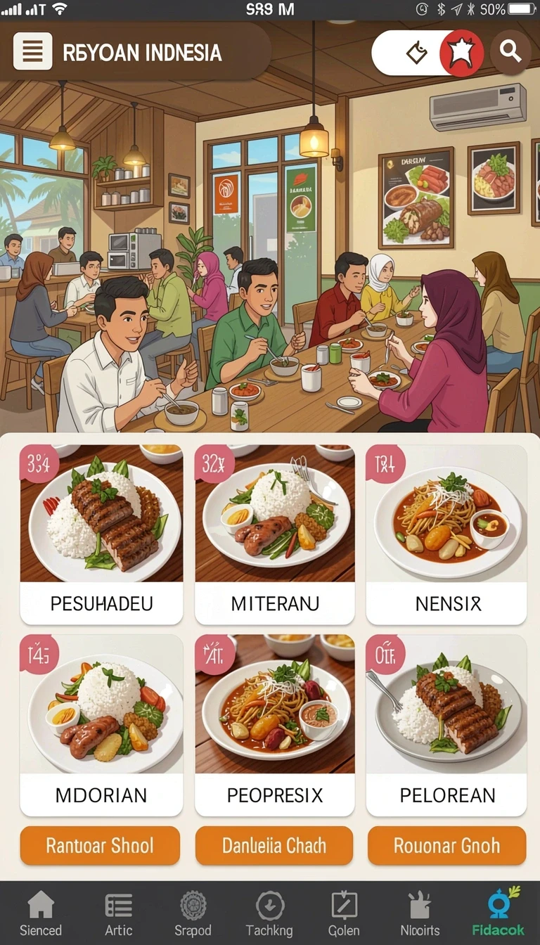 Halaman detail dengan informasi versi, ukuran, dan rating.
